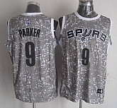 San Antonio Spurs #9 Tony Parker Gray City Luminous Stitched Jersey,baseball caps,new era cap wholesale,wholesale hats